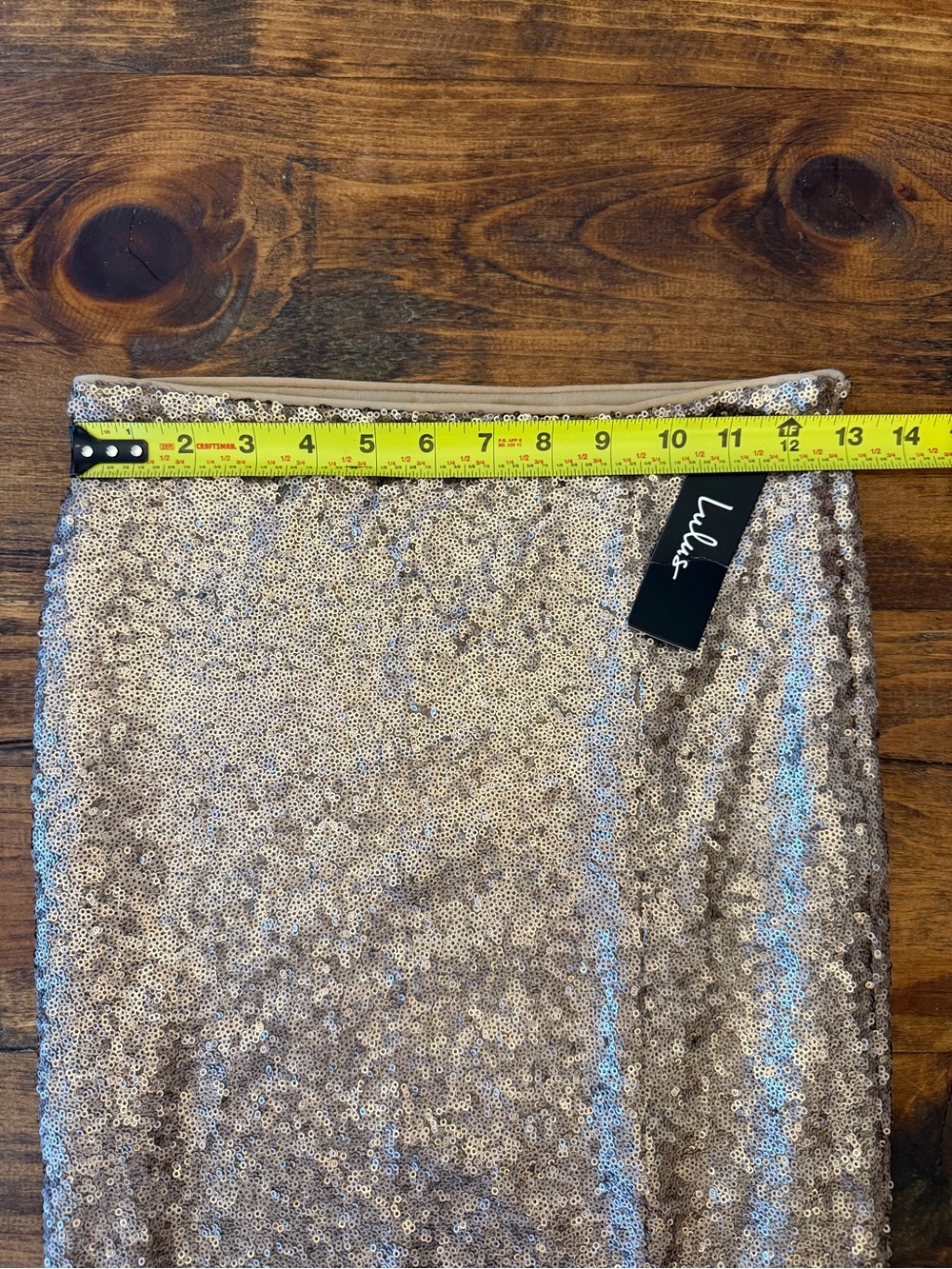 Lulus Born To Stand Out Matte Gold Sequin Maxi Skirt - Size XS - Picture 6 of 6
